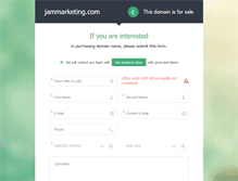 Tablet Screenshot of jammarketing.com